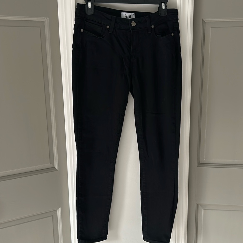 Paige black denim jeans